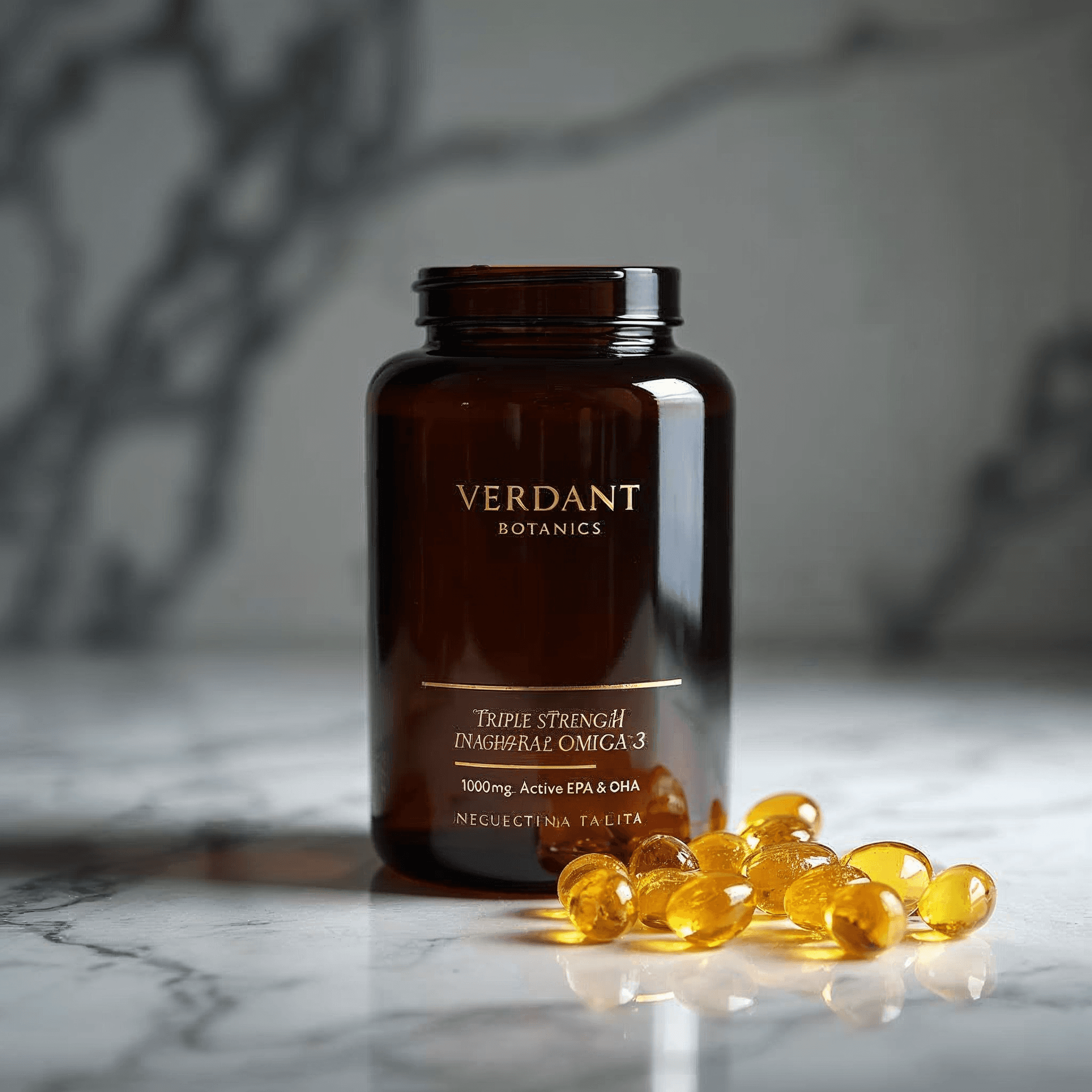Ultra-Pure Triple Strength Marine Omega-3 - Heart & Brain - Verdant Botanics UK